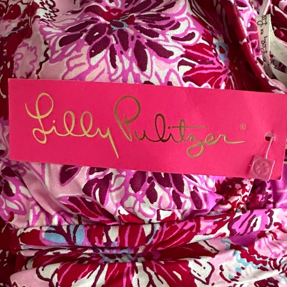 NWTLilly Pulitzer Wyota Halter Maxi Dress–Pink Floral-Beach Vacation Resort Wear - Picture 2 of 9